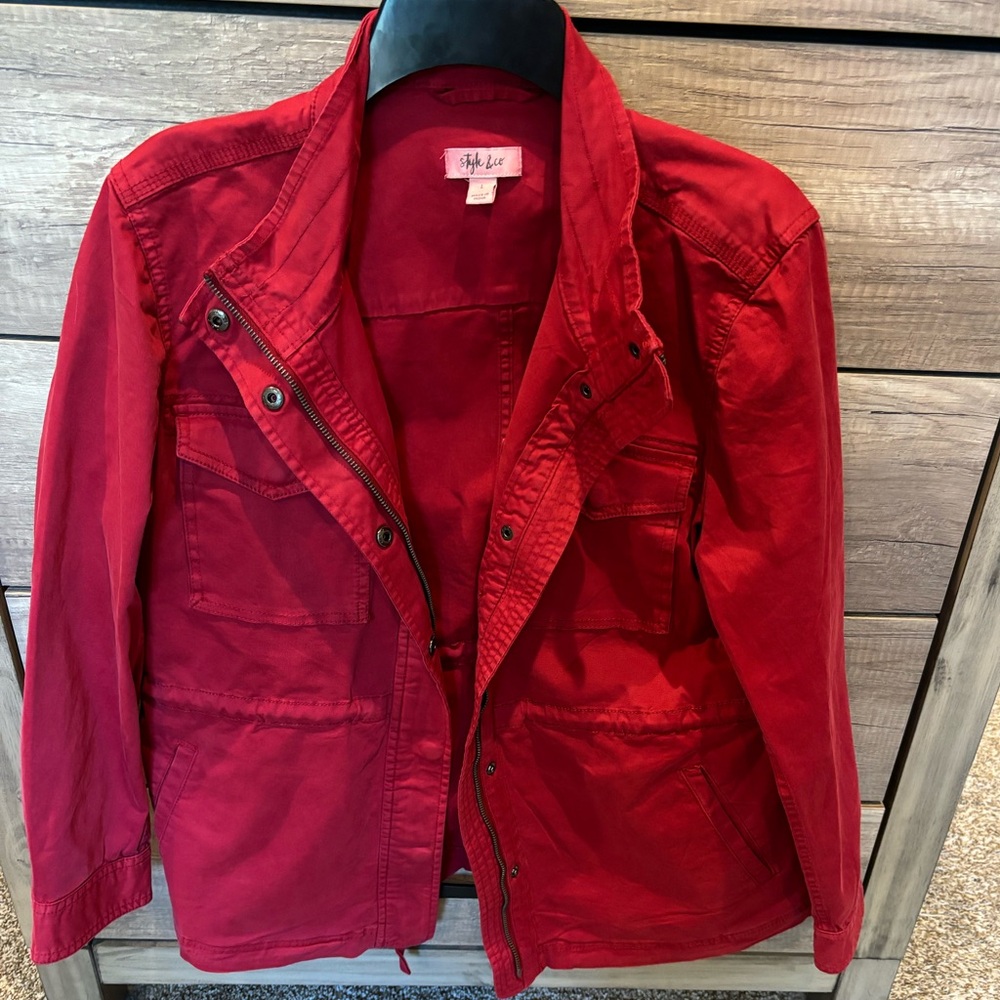 NWOT Style & Co Red Jacket